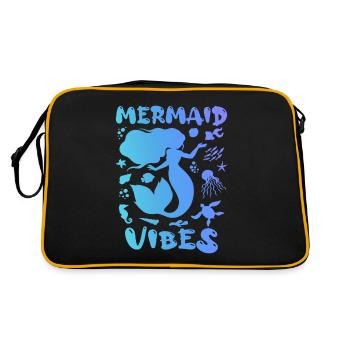 Mermaid - Sirène - Mermaid Vibes - Retro Bag - black/gold - Back