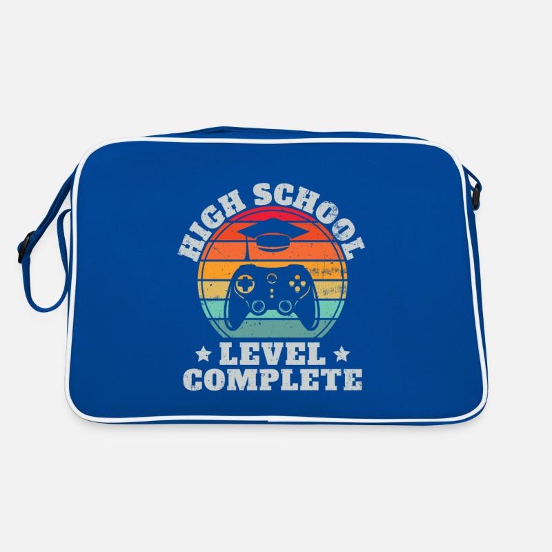 High-School-Level-Complete-Retro-Abschluss-Video-Gamer Retro Tasche