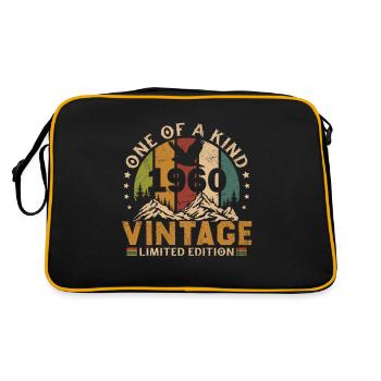 Vintage Rétro 1960 Anniversaire Cadeau 1960 - Sac Retro - noir/or - Dos