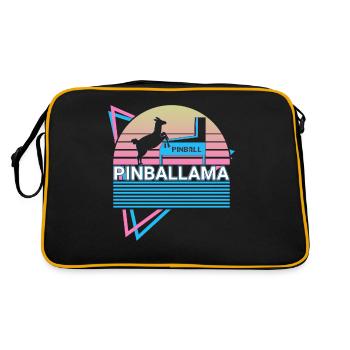 Flipper Llama Flipperautomat Retro - Retro Tasche - Schwarz/Gold - Hinten