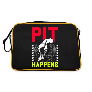 Saut à la perche Saut à la perche - Sac Retro - noir/or - Dos