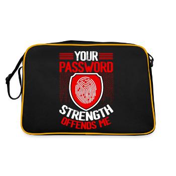 Cybersecurity, Hacking, IT - Retro Bag - black/gold - Back