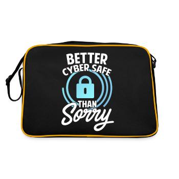 Cybersecurity, Hacking, IT - Retro Bag - black/gold - Back