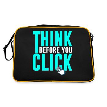 Cybersecurity, Hacking, IT - Retro Bag - black/gold - Back