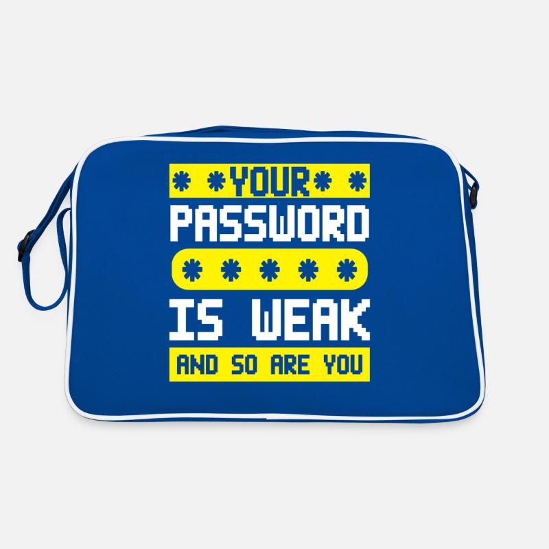 Cybersicherheit Hacking IT Retro Tasche