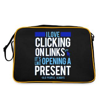 Cybersecurity, Hacking, IT - Retro Bag - black/gold - Back