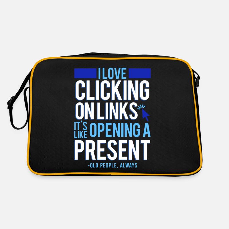 Cybersicherheit Hacking IT - Retro Tasche - Schwarz/Gold
