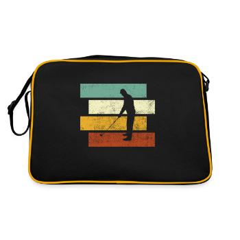 Golf Retro - Retro Tasche - Schwarz/Gold - Hinten