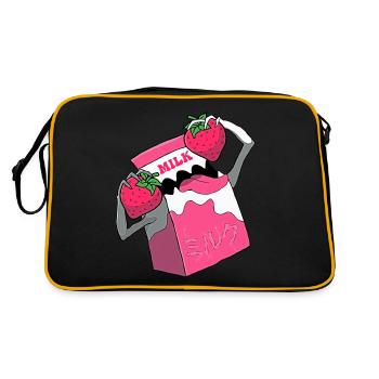 Bizarro Fiction Aesthetics Weirdcore Kawaii - Retro Bag - black/gold - Back
