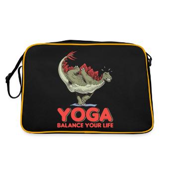 Yogi Yogini Health Meditation Outfits Girls - Retro Bag - black/gold - Back