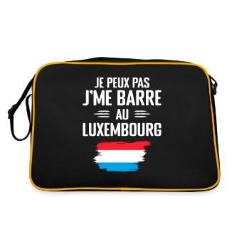 Je Peux Pas J'me Barre Au Luxembourg - Sac Retro - noir/or - Dos
