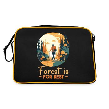 Forest Camping Mountain Holidays - Retro Bag - black/gold - Back