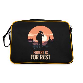 Forest Camping Mountain Holidays - Retro Bag - black/gold - Back