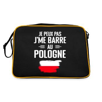 Je Peux Pas J'me Barre Au Pologne Vacances - Sac Retro - noir/or - Dos