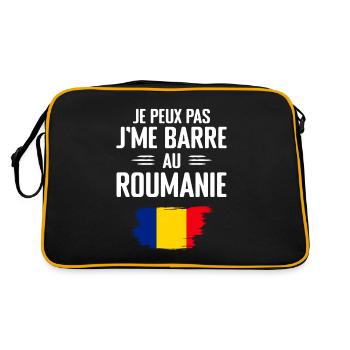 Je Peux Pas J'me Barre Au Roumanie - Sac Retro - noir/or - Dos