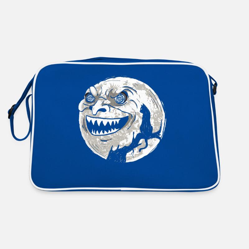 Whimsigoth Halloween Cat Skull Full Moon Gothic Retro Bag
