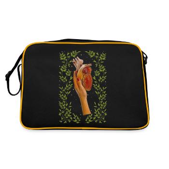 Whimsigoth Weirdcore Cottagecore Hand - Retro Bag - black/gold - Back
