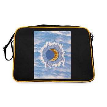 Whimsigoth Ästhetisch Hexenhaft Vintage Himmlisch - Retro Tasche - Schwarz/Gold - Hinten