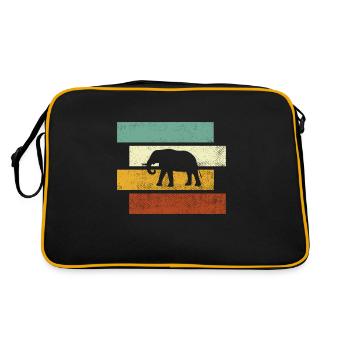 Éléphant Rétro - Sac Retro - noir/or - Dos