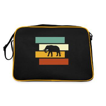 Éléphant Rétro - Sac Retro - noir/or - Dos