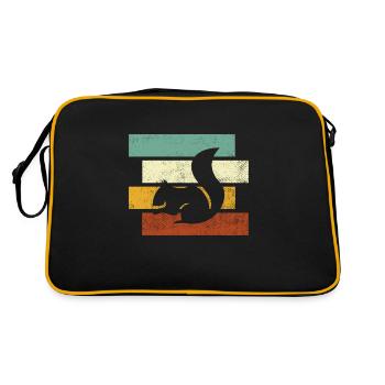 Écureuil Rétro - Sac Retro - noir/or - Dos
