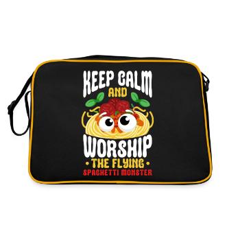 FSM Pastafarian - Retro Bag - black/gold - Back