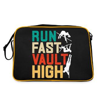 Saut à la perche Saut à la perche - Sac Retro - noir/or - Dos