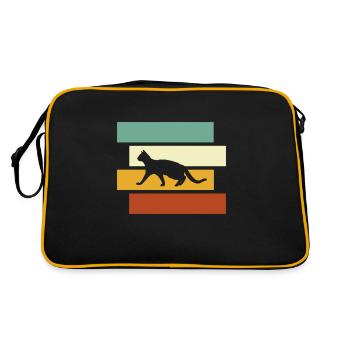 Chat Rétro - Sac Retro - noir/or - Dos