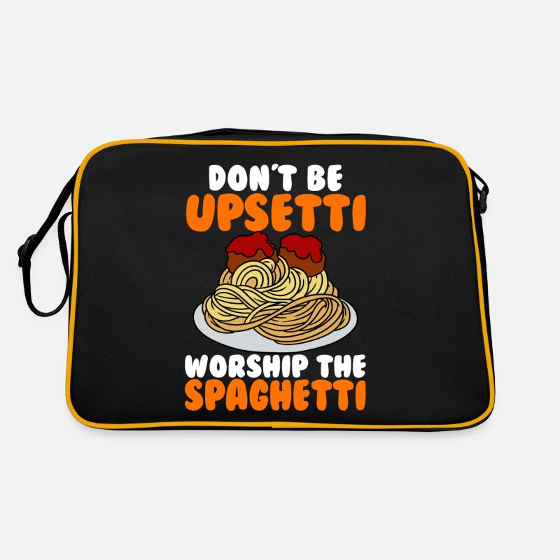 Das fliegende Spaghettimonster Retro Tasche