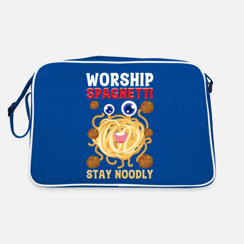 Das fliegende Spaghettimonster Retro Tasche
