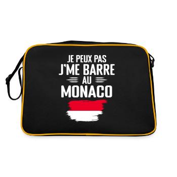 Je Peux Pas J'me Barre Au Monaco - Sac Retro - noir/or - Dos