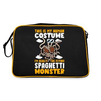 FSM Pastafarian - Retro Bag - black/gold - Back