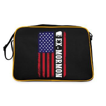 Tapir Exmo Patriotic Post-Mormon Anti LDS - Retro Bag - black/gold - Back