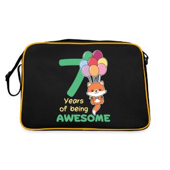 Renard pour les enfants de 7 ans de sept ans - Sac Retro - noir/or - Dos