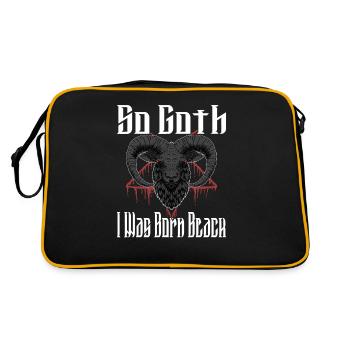 Satan Beelzebub Devil Gothic Pentagram Mystical - Retro Bag - black/gold - Back