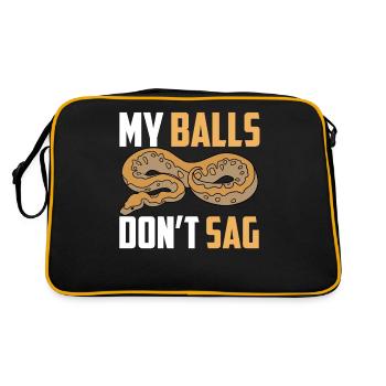 Serpent python boule - Sac Retro - noir/or - Dos