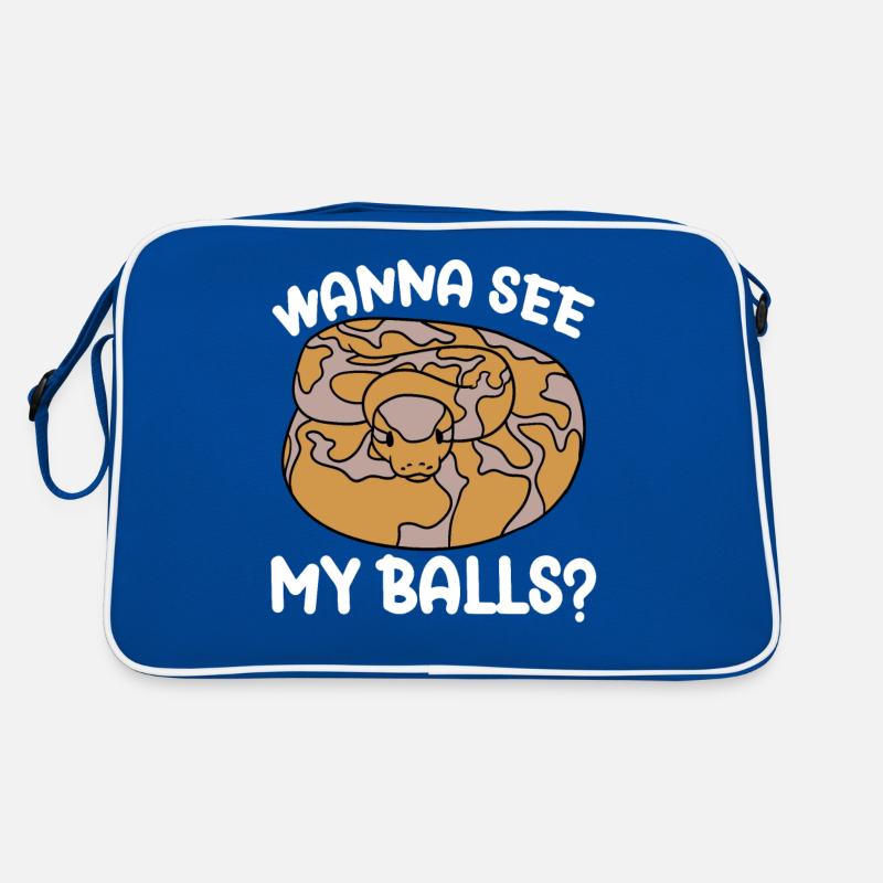 Kugelpython Schlange Retro Tasche