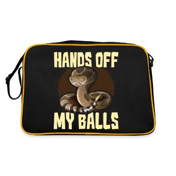 Ball Python Snake - Retro Bag - black/gold - Back