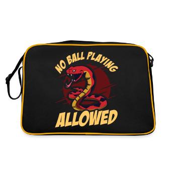 Ball Python Snake - Retro Bag - black/gold - Back