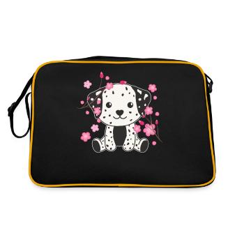 Dalmatian animaux mignons pour enfants kawaii - Sac Retro - noir/or - Dos