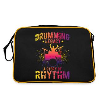 Drummers Drummers Drummers Drummers - Retro Bag - black/gold - Back