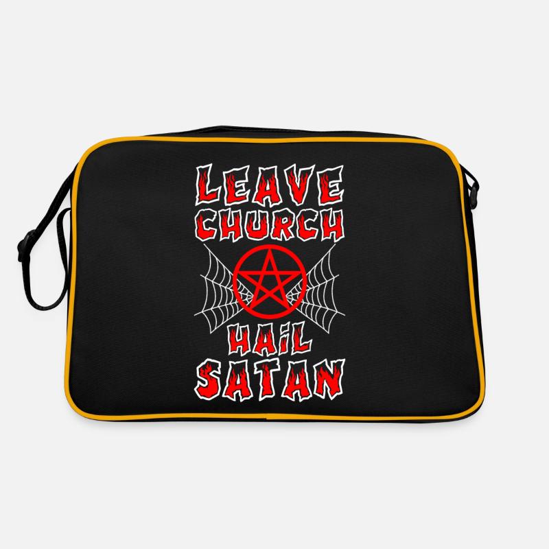 Funny Satanism Satanic Retro Bag