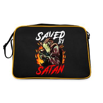 Funny Satanism Satanic - Retro Bag - black/gold - Back