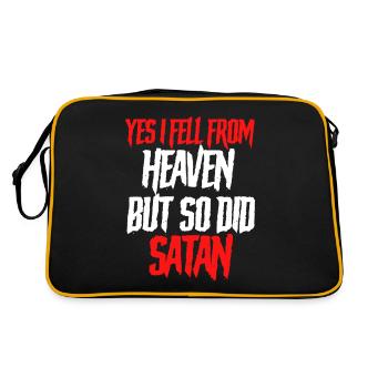 Funny Satanism Satan - Retro Bag - black/gold - Back