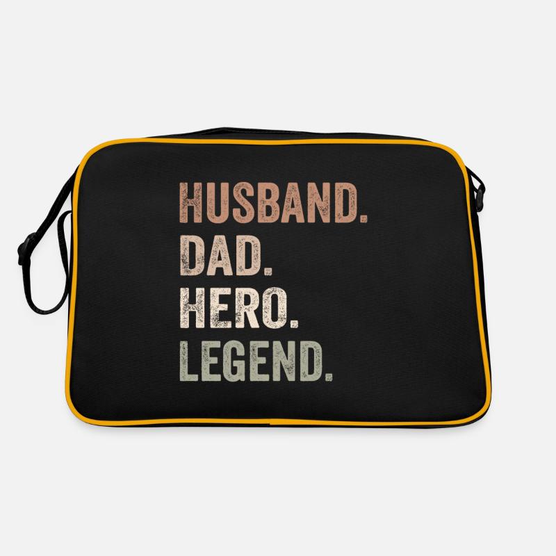 Husband Dad Hero Legend Sac Retro