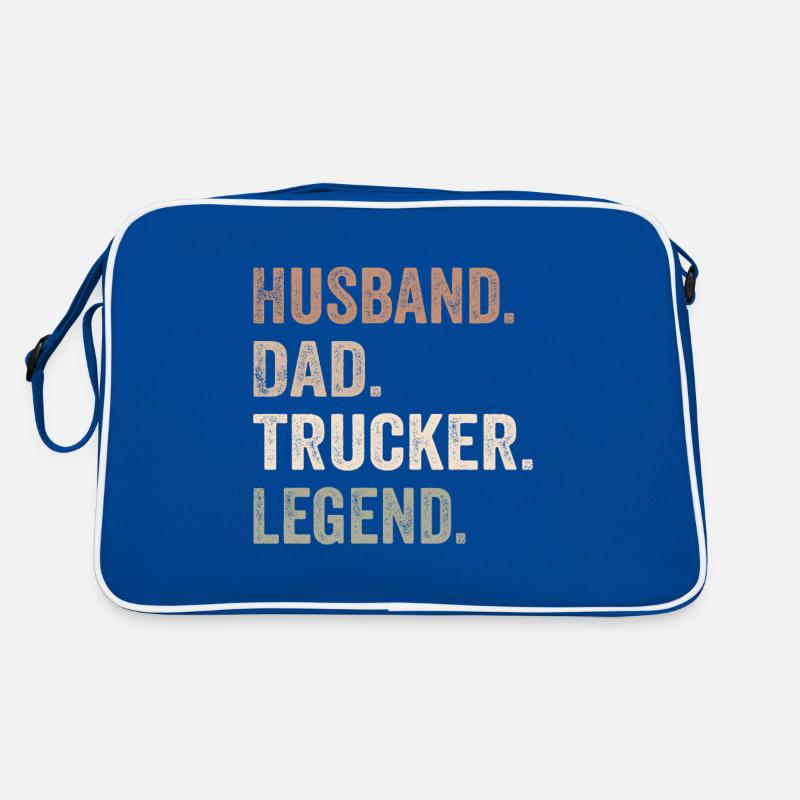 Husband Dad Trucker Legend Retro Bag