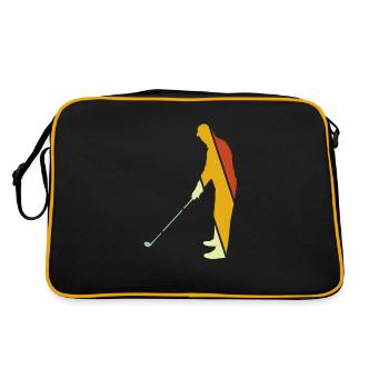 Golf Retro - Retro Tasche - Schwarz/Gold - Hinten