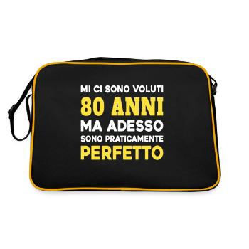 Cela a pris 80 ans mais aujourdhui je suis parfait - Sac Retro - noir/or - Dos