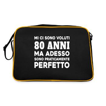 Cela a pris 80 ans mais aujourdhui je suis parfait - Sac Retro - noir/or - Dos