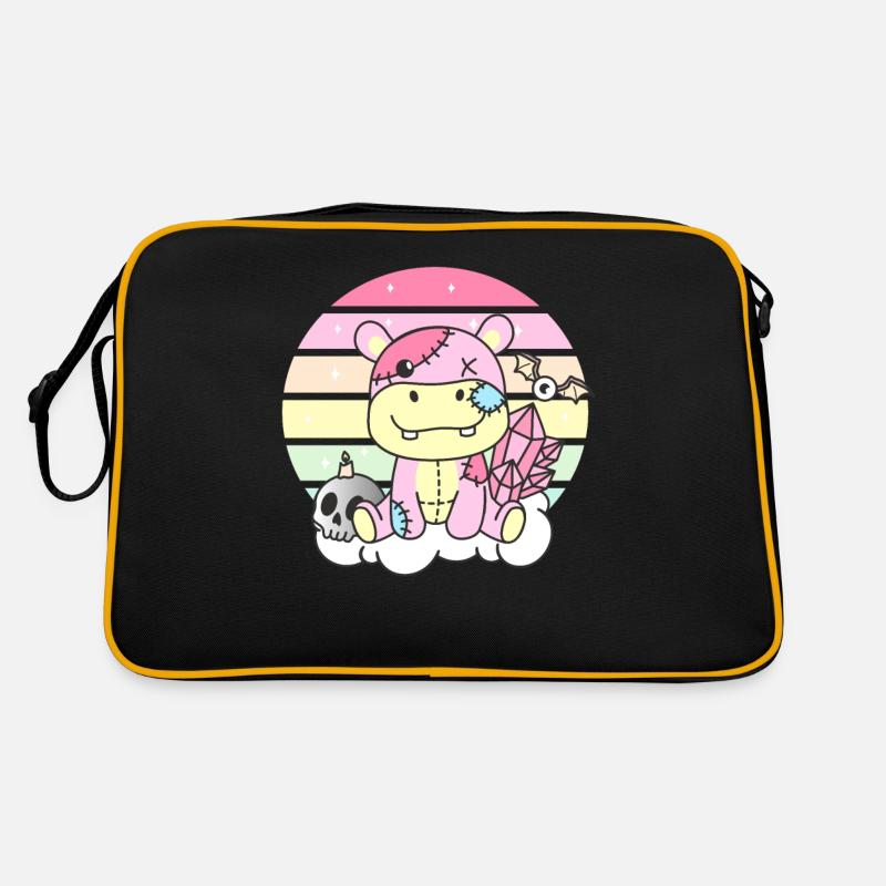 Kawaii Gothic Hippo Pastellfarben Gothic Goth Retro Tasche